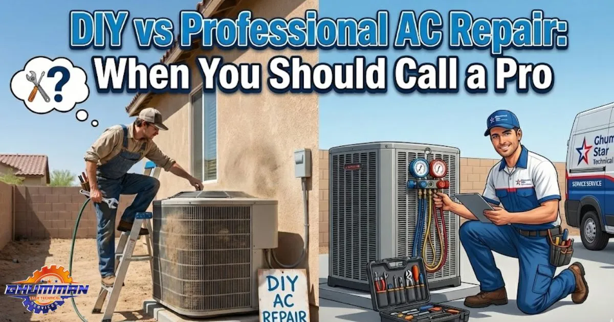 DIY vs Professional AC Repair: When You Should Call a Pro