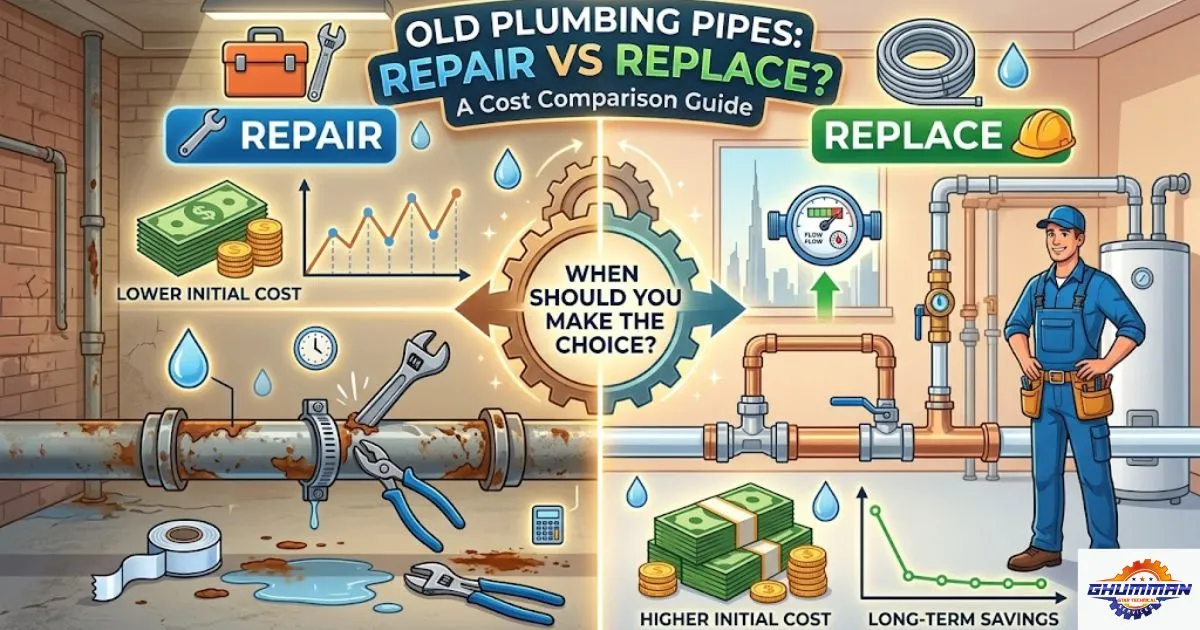 When Should You Replace VS Repair Old Plumbing Pipes? Cost Comparison