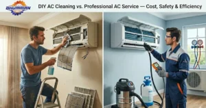 DIY AC Cleaning vs Professional AC Service — Cost, Safety & Efficiency