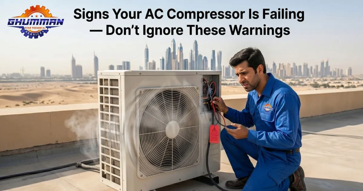 Signs Your AC Compressor Is Failing in Dubai Homes