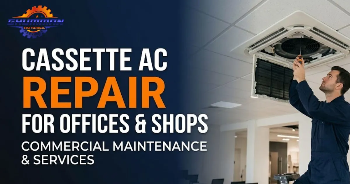 Cassette AC Repair for Offices and Shops